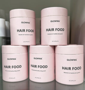 GLOWWA hair food available at Simon Constantinou Hairdressers Cardiff