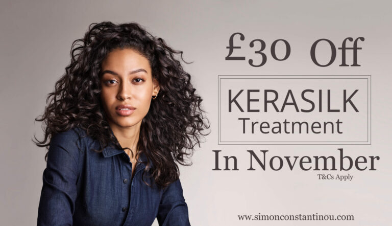 Kerasilk Smoothing Hair Treatment offer - Simon Constantinou Hairdressers Cardiff - NOV 2024