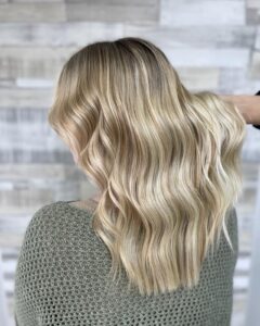 Blonde Hair Colour on long hair