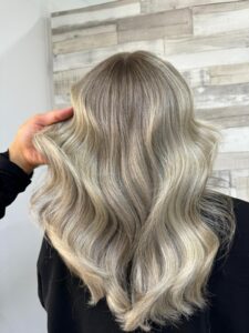 Cool Blonde Hair Colour Correction on long hair