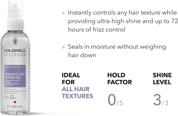 Goldwell weightless shine oil