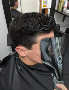 Men's front piece hair replacement system by Simon Constantinou Cardiff