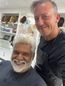 Silver Fox - Hair colour by Nathan at Simon Constantinou Cathays Barbers Cardiff