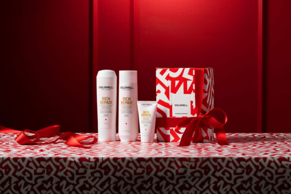 Goldwell Duelsenses Rich Repair Christmas Gift Set at Simon Constantinou Hairdressers in Cardiff