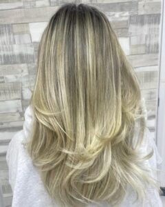 Blonde Blended Balayage by Leonie at Simon Constantinou Hairdressers in Cardiff